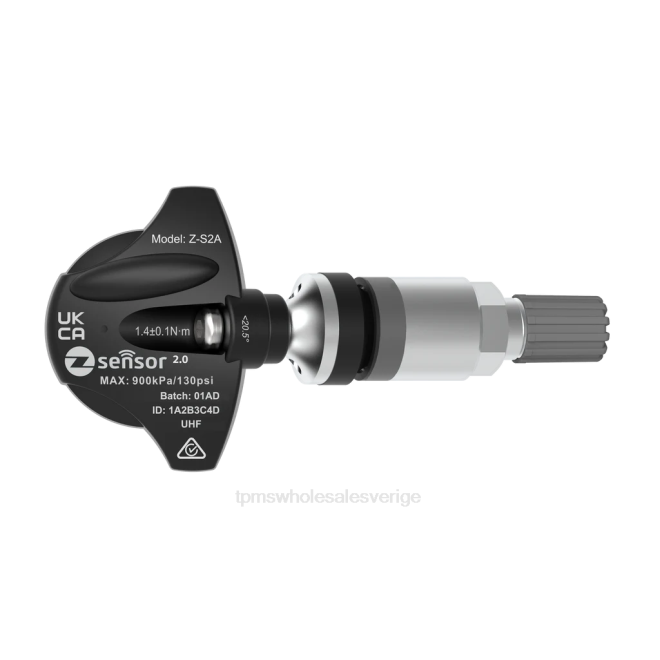 TPMS Sverige 8B44131 alpin oe ersättning tpms sensor - oe p/n 407003vu0a frekv 433mhz metallventilskaft - silver